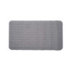 Croydex AG220531H Anti-Bacterial Raised Oval Rubber Bath Mat, Grey with