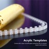 4Pcs Acrylic Templates Durable Reusable Transparent Clear DIY Leather Models