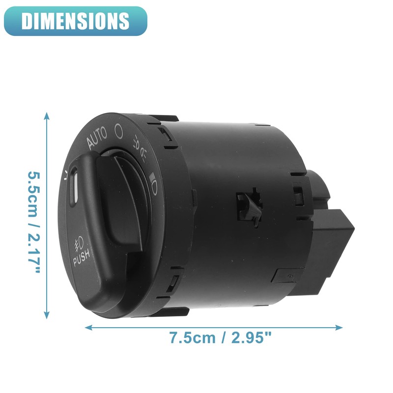 QUARKZMAN 1 x Headlight Switch Light Switch Dipping Switch for