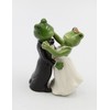 Fine Ceramic Wedding First Dance Frog Couple in Tuxedo &