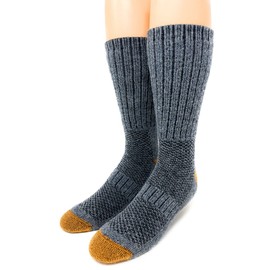 WARRIOR ALPACA SOCKS - Unisex Ultimate Toasty Trekkers Alpaca Socks For Men And Women (Large, Denim)