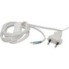 Unitec Euro-Zuleitung mit Schnurschalter weiss 2m