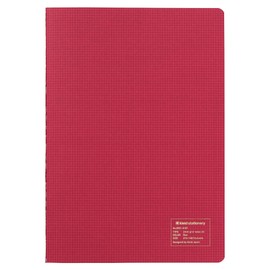 kleid Notebook, 2mm Grid Note, A5, 2mm Grid, Red (8901)