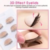 Miuffue 3 Pairs 2 Layers Eyelash Practice Eyelids for Mannequin