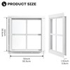 NOTASA Shed Windows 2 Pack, Chicken Coop Windows 12" x