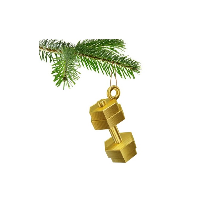 Dumbbell Christmas Tree Bauble Decoration Ornament For Christmas Xmas Noel
