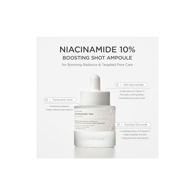 SKIN1004 Madagascar Centella Niacinamide 10 Boosting Shot Ampoule 30ml