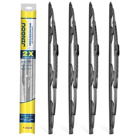 JINGOU 26''+26'' Wiper Blades, Compatible with Honda Clarity 2017-2021 Premium All-Season Windshield Wiper Blades-Driver and Passenger Side,Automotive Replacement Windshield Wiper Blade (Pack Of 4)