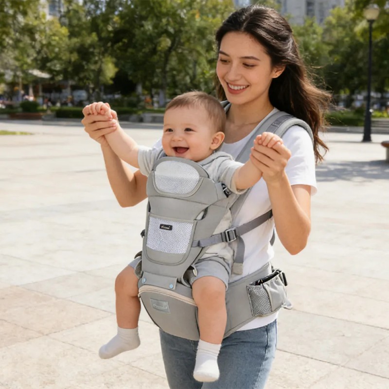 Portabebés Ergonómico 0-24 Meses -ajustable Versátil