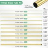 M METERXITY 300mm Brass Round Tube, 1.5mm 2.5mm 3.5mm 4.5mm
