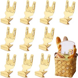 Pop Clips, Set of 10, Metal Clips, 180° Rotation Angle Adjustable, Clips, Price Tags, Stands, Commercial Use, Business Cards, Store Displays, Organization, Commercial Stores, Supermarkets, Fruit