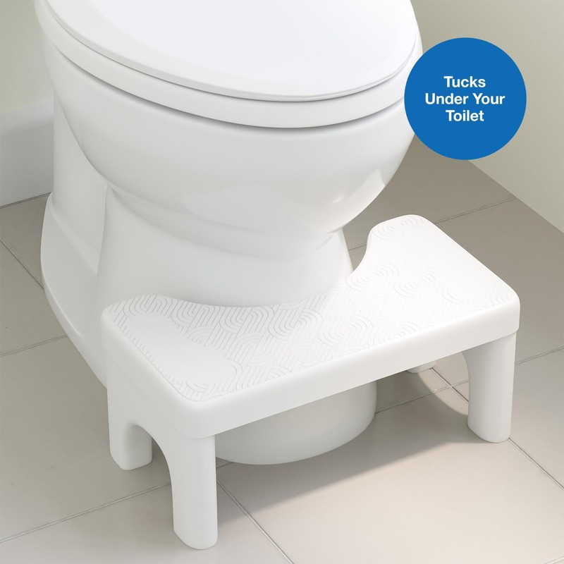 Step and Go Toilet Stool for Bathroom, Potty Poop Squat