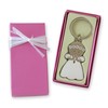 Mopec First Communion Girl Keyring with White Dress Praying, Pack