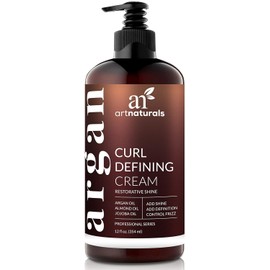 ArtNaturals Curl Defining Cream - (12 Fl Oz / 355ml) - Curls Amplifier with Argan Oil - for Wavy and Curly Hair - Natural and Sulfate Free