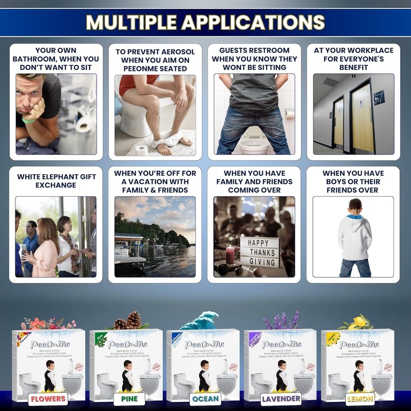 Toilet Clip-On Splash Guard – In-Bowl Odor Control for Bathrooms