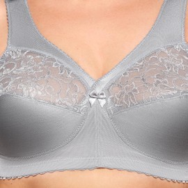 Glamorise Women's Full Figure MagicLift Original Wirefree Support Bra 1000, Soft Gray, 22DD