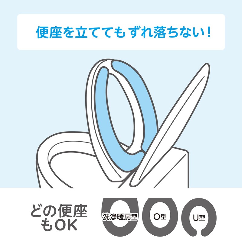 レック ぴたQ 吸着 べんざシート やわらか ボア (ブルー) 洗濯OK BB-492