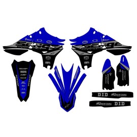 Senge Graphics Inc 2010-2013 YZ 450 F BINARY Blue Senge Graphics Kit Compatible with Yamaha - Base Kit, 18/21
