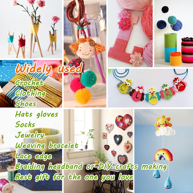 Soft 20colors crochet thread 20 Pack Orange Gradient