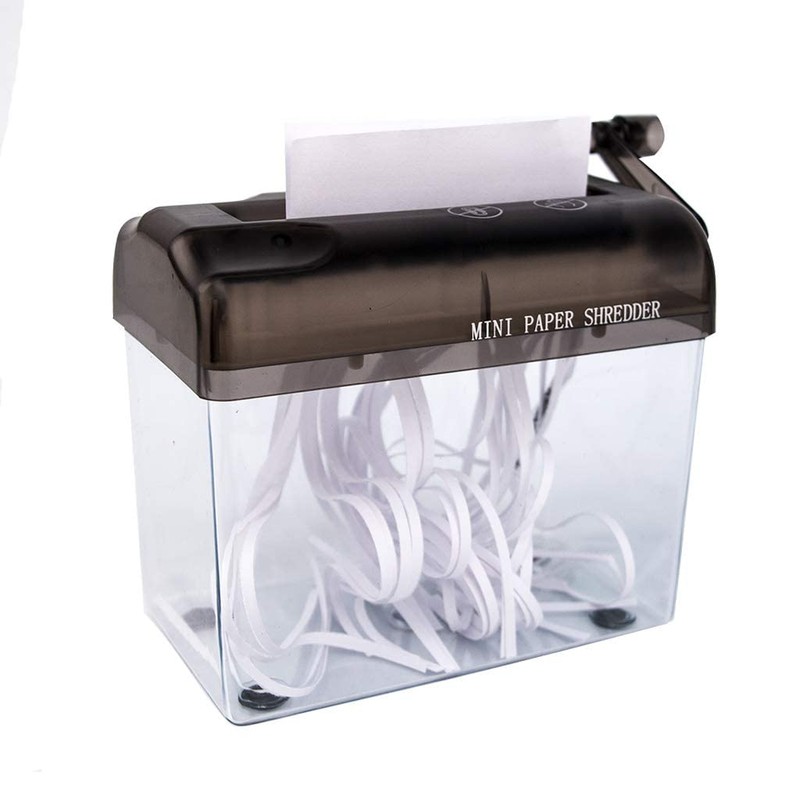 Manual Shredder, A6 Hand Crank Portable Mini Paper Cutting Tool