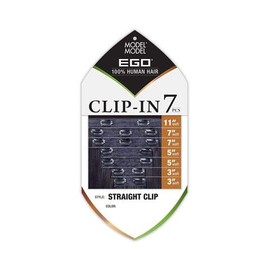 Model Model EGO 100% Human Hair CLIP IN 7PCS Straight Clip 18" (#4)