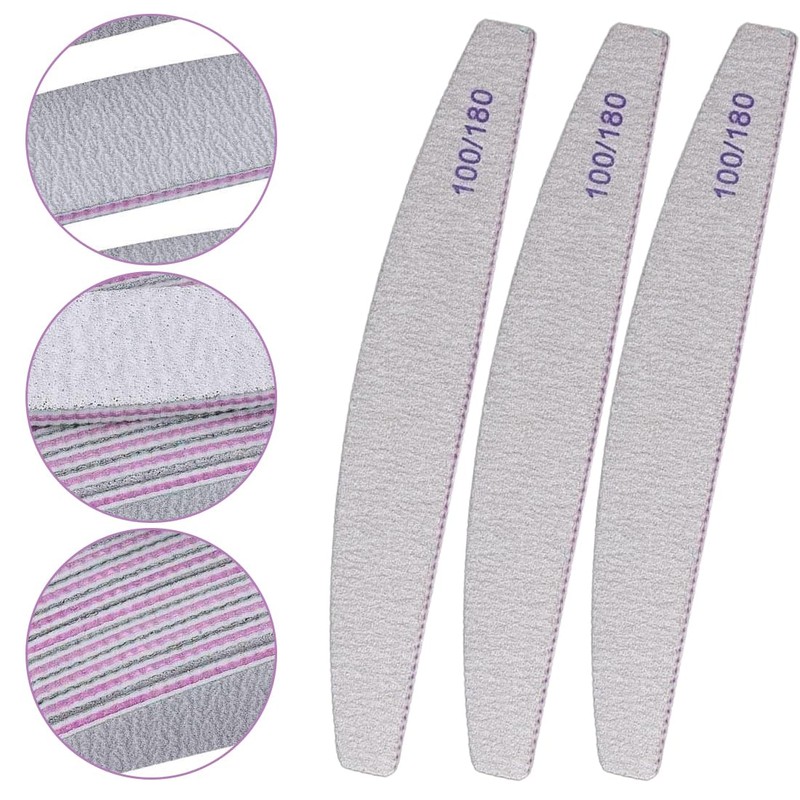 16 Pieces Professional Double Sided Nail File - File 100/180