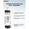 AIDA Lighted Plug and Connector Set, Straight Blade Cord End