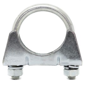 48mm Heavy Duty Exhaust Clamps U Clamps for Exhaust U Bolts for TV Aerial Pipe (Pack of 2)