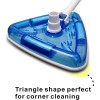 Uoark Pool Vacuum Head Bottom Brush, Triangular Weighted Transparent Pool