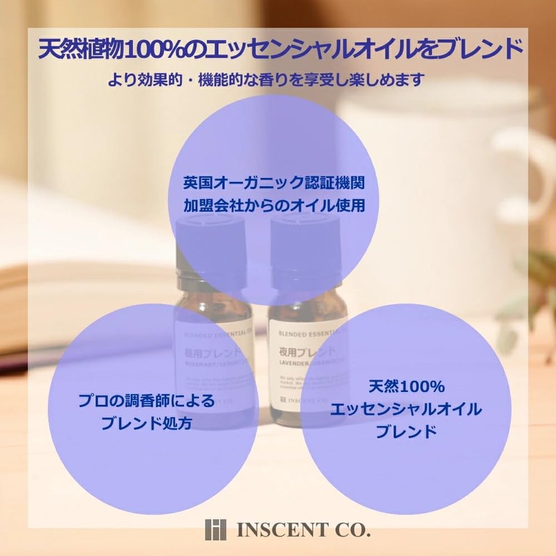 Concentration 50ml Aroma Blend Incent Essential Oil 50ml