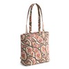 Vera Bradley Premium Cotton Small Original Zip Tote Bag, Blooming