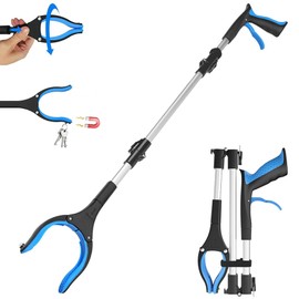 36"/91cm Litter Picker Grabber Stick, Magnetic Heavy Duty Grabber Stick with Extendable Reach, Helping Hand & Mobility Aid for Elderly&Disabled-Portable Mobility Aid for Garden Rubbish/Leaf Picking