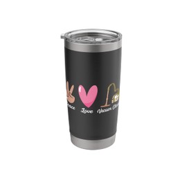 Vacuum Cleaner Love Peace Sign Heart Housekeeping Cleaning Stainless Steel Insulated Tumbler