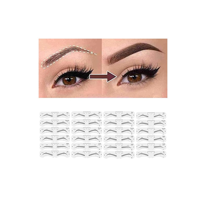 KKPLZZ Molde de plástico para Cejas, Moldeador de Cejas Suave