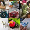 Julie Wang 10MM 100PCS Dragon Eyes Glass Cabochon Eye for
