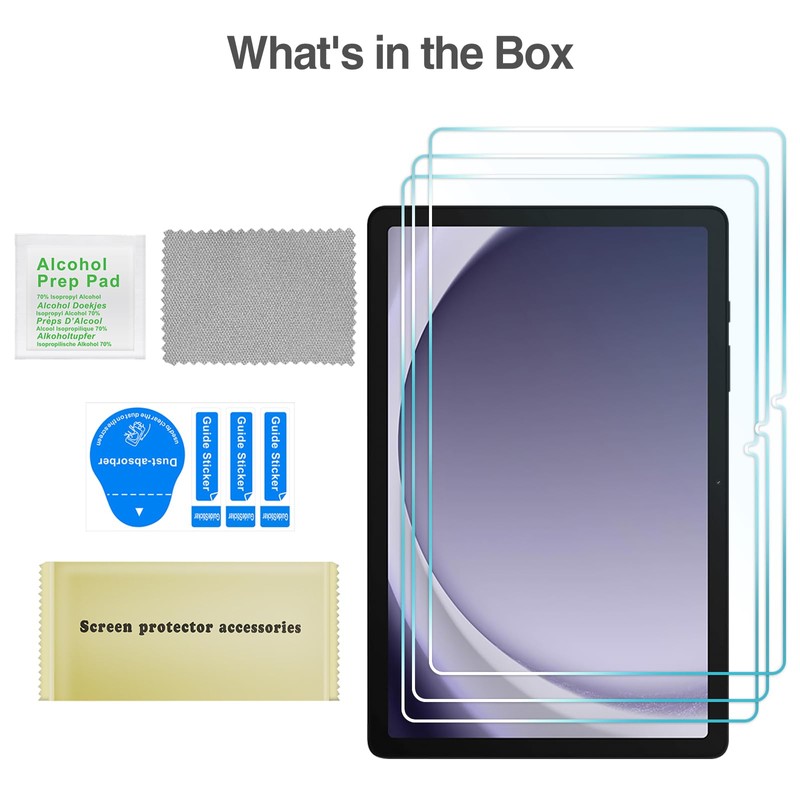 ProCase 3 Pack Screen Protector for Galaxy Tab A9 Plus