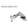 SIQUAR Bisagra Esquinera 165° Tipo Cangrejo Bidimensional 1 Par
