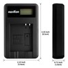 Norifon DMW-BCM13 LCD USB Charger for Panasonic DMC-TZ55, DMC-TZ60, DMC-TZ61,