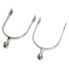FOLOSAFENAR Horse Riding Spurs, Horse Spurs Portable Stainless Steel Easy