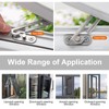 4 Pairs UPVC Window Restrictor Hook, Window Security Lock Stainless