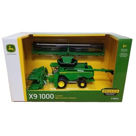 John Deere 1/64 Scale X9 1000 Combine HD50F Draper Head and Folding C16F Corn Head