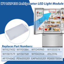 W11527432 W11387579 Refrigerator LED Light Module Compatible with Whirlpool Maytag Fridges Including WRX735SDHZ02, WRX735SDHZ03, Replacement for W11333374, W11101384, W11245960, W11042554, W11387581