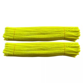 Unbranded 200Pcs Yellow Pipe Cleaners Craft Bulk Supplies 12inch x 6mm