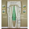 Today's Curtain Verona Reverse Embroidery Panel Pair and Tiebacks, 63",