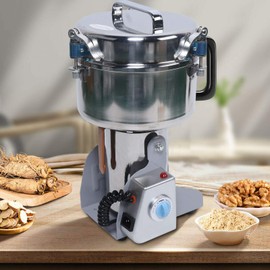Commercial Electric Grain Grinder Coffee Bean Grinding Nuts Flour Milling Powder Grinding Machine 1900W 110V