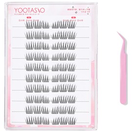 YOOTASIO Partial False Eyelash Glue, No Glue Required, Non-Incurable, One Second Matsueku, High Adhesion, Feel, Popular, Beginners, Durable, Lightweight, Comfortable, For Travel and Daily Use (60