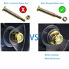 Metalsuberg Deck Wheel Shoulder Bolt and Flanged Lock Nut Replaces