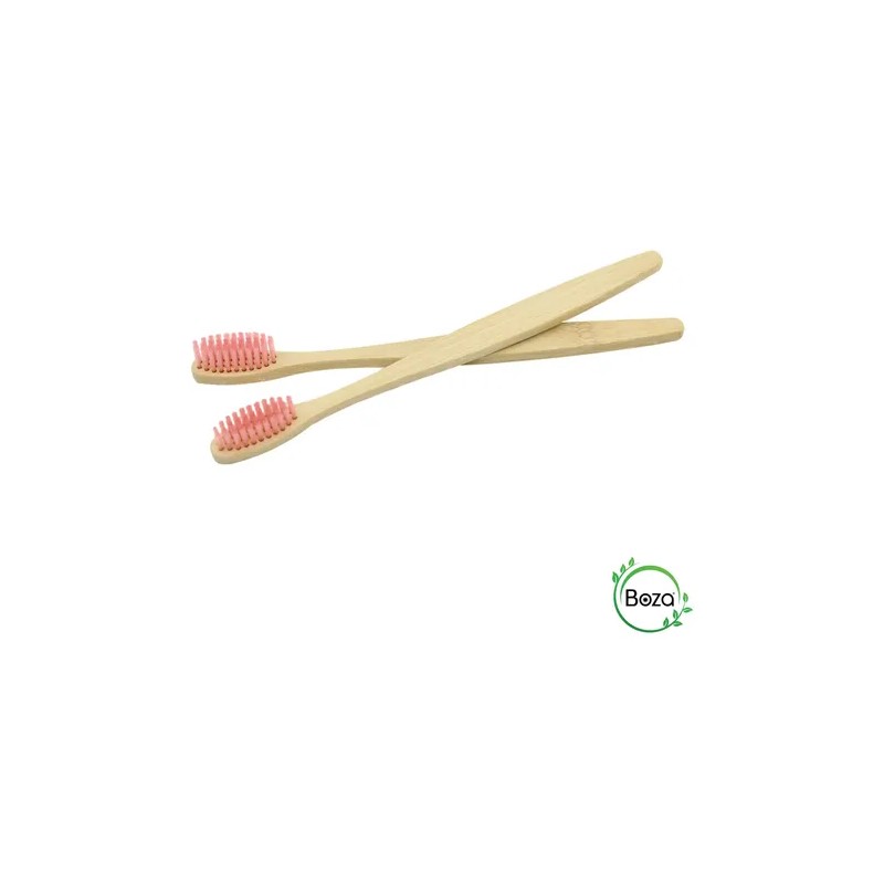 Paquete 100 Cepillo Dientes Bambú Adulto Biodegradable Media