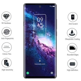 KZIOACSH Compatible for TCL 20 Pro 5G Screen Protector, 3 Pack Full Coverage 3D Curved TPU Soft Self-Healing Screen Protector HD Edge Elastic Anti-Scratch Film with Installation Alignment Tool