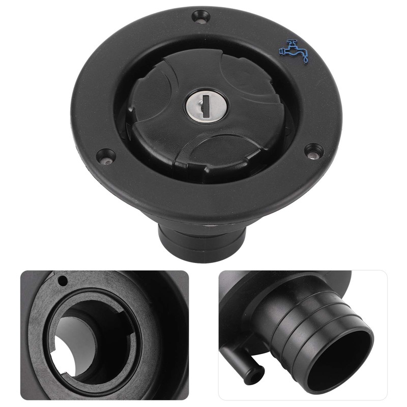Jiawu Lockable Leakproof Gravity Water Filler Cap for RV Caravan,